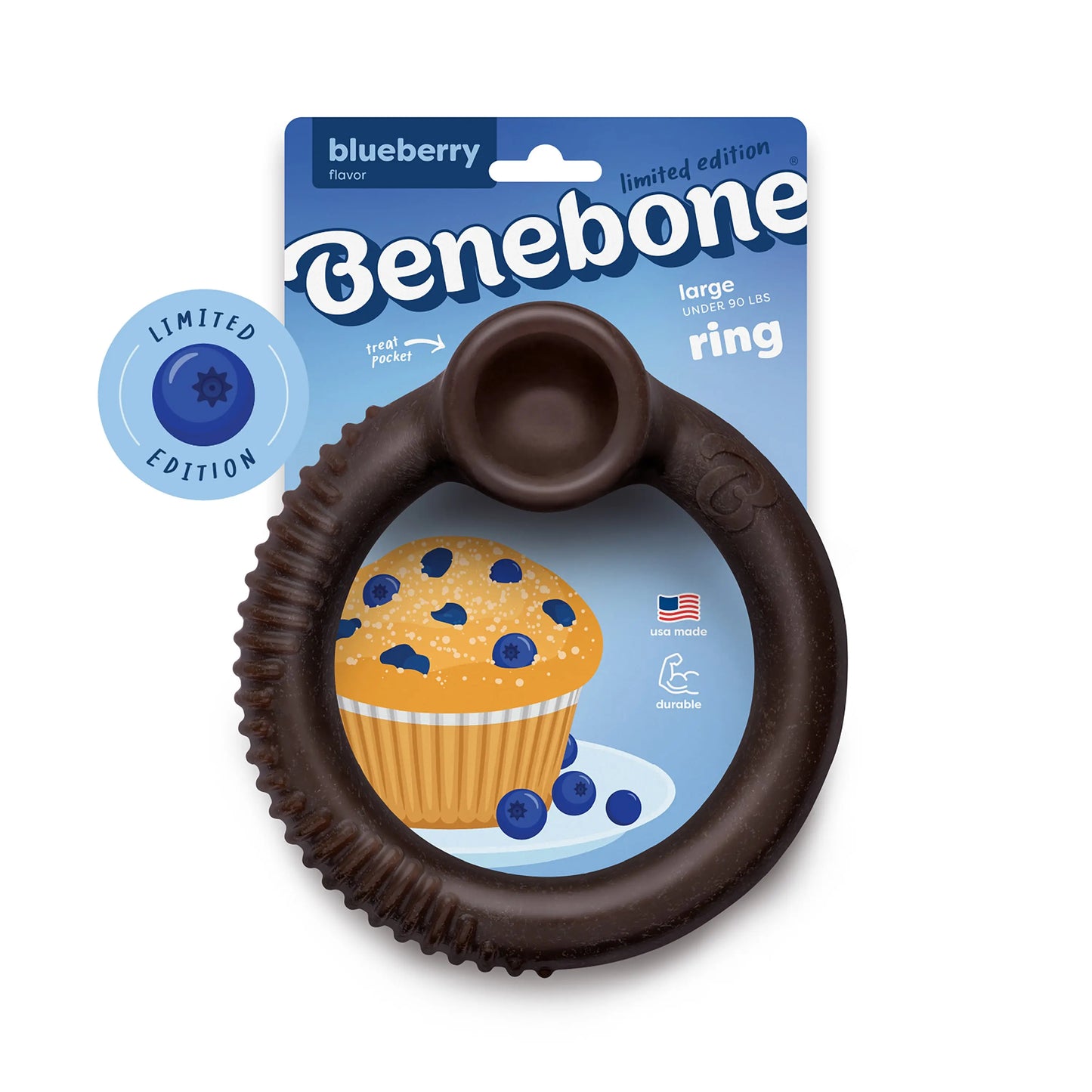 Blueberry Ring | Limited Edition Durable Dog Chew Toy for Extended Play and Enrichment