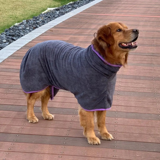 Pet Bath Robe, Quick Drying Pet Grooming Cloak with Hook & Loop Fastener, Soft & Comfortable Pet Bath Towel, Dog & Cat Grooming Supplies, Valentine'S Day Gift