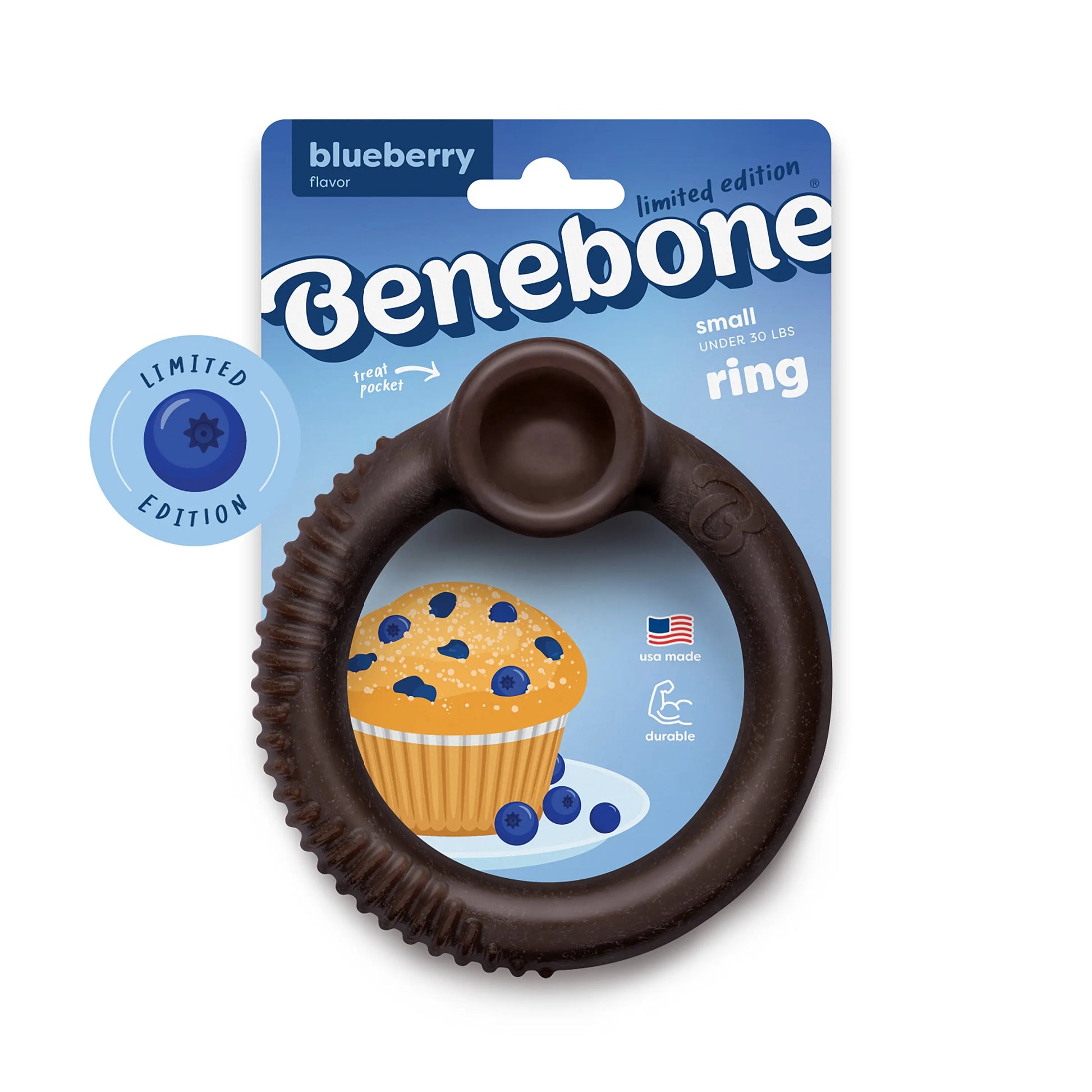 Blueberry Ring | Limited Edition Durable Dog Chew Toy for Extended Play and Enrichment