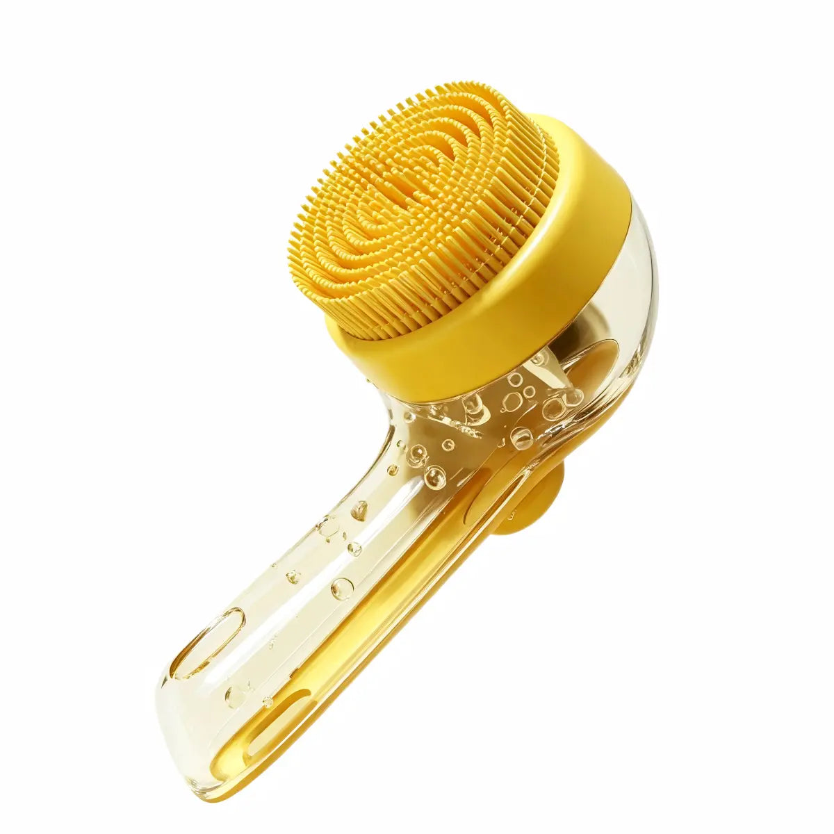 Pet Grooming Brush with Shampoo Dispenser Soft Silicone Dog Bath Brush for Short Hair Dogs & Cats Deshedding Massage Tool Non Slip Hand Grip 80Ml Capacity Kit with Bath Brush and Towel