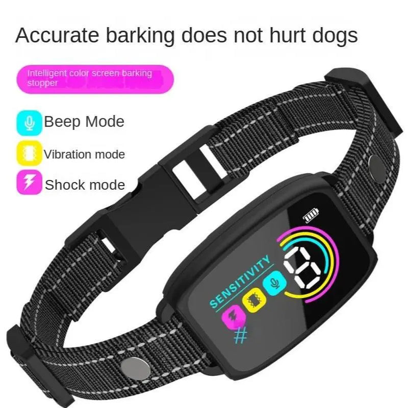 Smart Anti-Bark Dog Collar – Waterproof & Rechargeable Training Collar