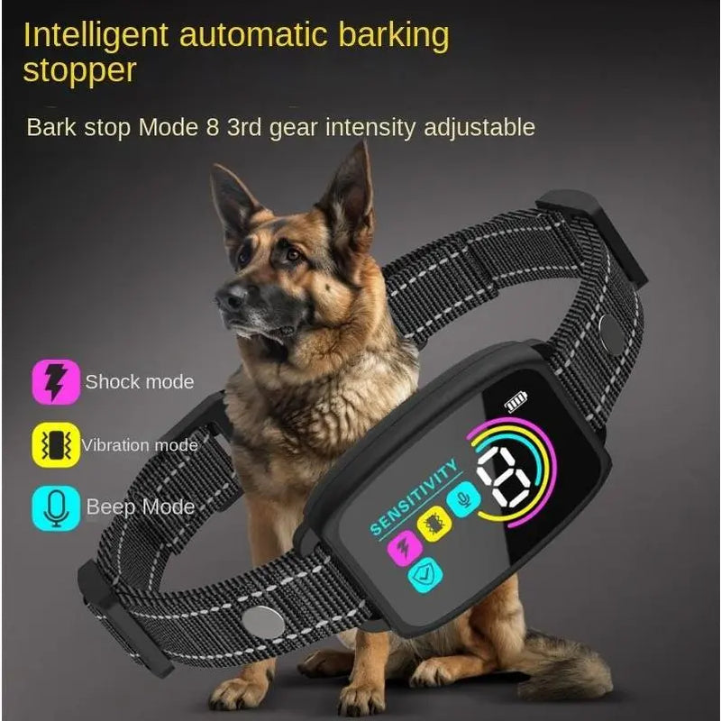 Smart Anti-Bark Dog Collar – Waterproof & Rechargeable Training Collar