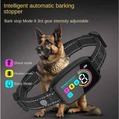 Smart Anti-Bark Dog Collar – Waterproof & Rechargeable Training Collar